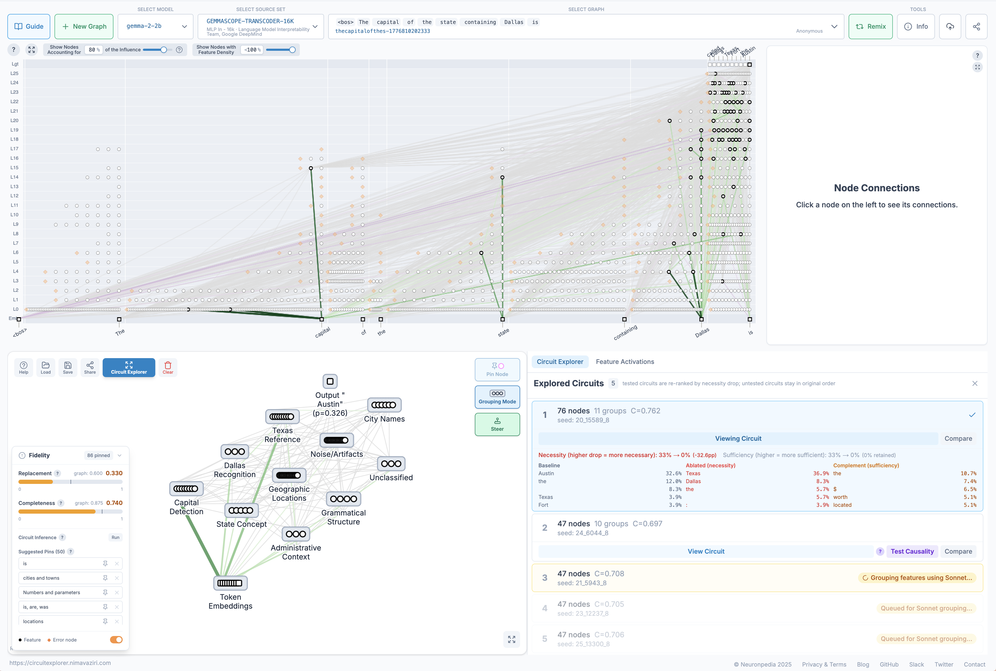 CircuitExplorer interface